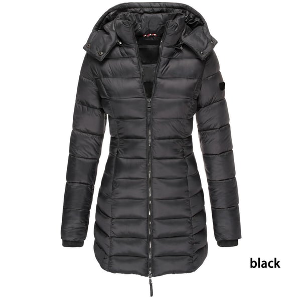 🔥Winter women's mid-length padded jacket warm hooded jacket