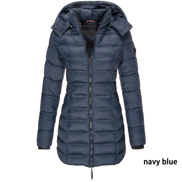 🔥Winter women's mid-length padded jacket warm hooded jacket