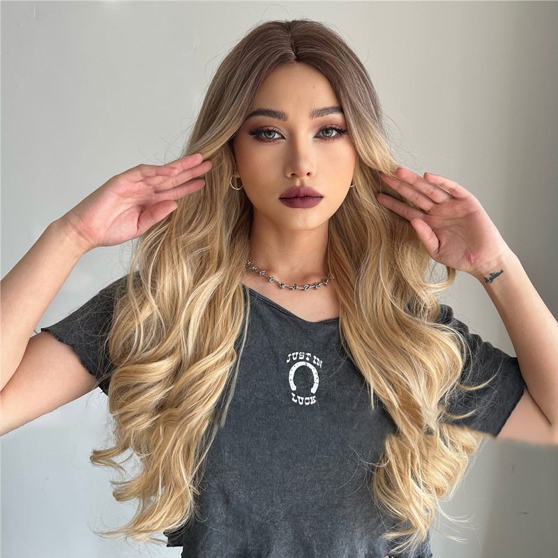 💘Valentine's Special: 50% Off!💇Gorgeous Fluffy Long Curly Wig – Natural, Comfortable & Adjustable!