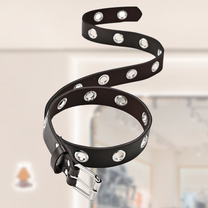 Women's Punk-style Pin-buckle Leather Belt