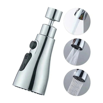 🔥Last Day £9.77!!⚡50K+ SOLD!🏠720° Rotatable 3 Function Kitchen Faucet Spray Head