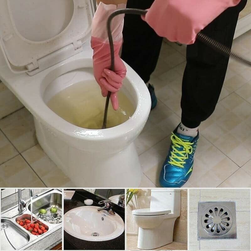🚿 60% OFF! 🎉 Electric Spring for Drain Cleaner – Powerful, Flexible & Lightweight 🪠📦