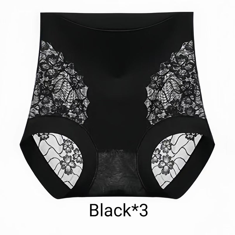 🔥2025 Hot Sale🔥Seamless High Waist Lace Panties for Women