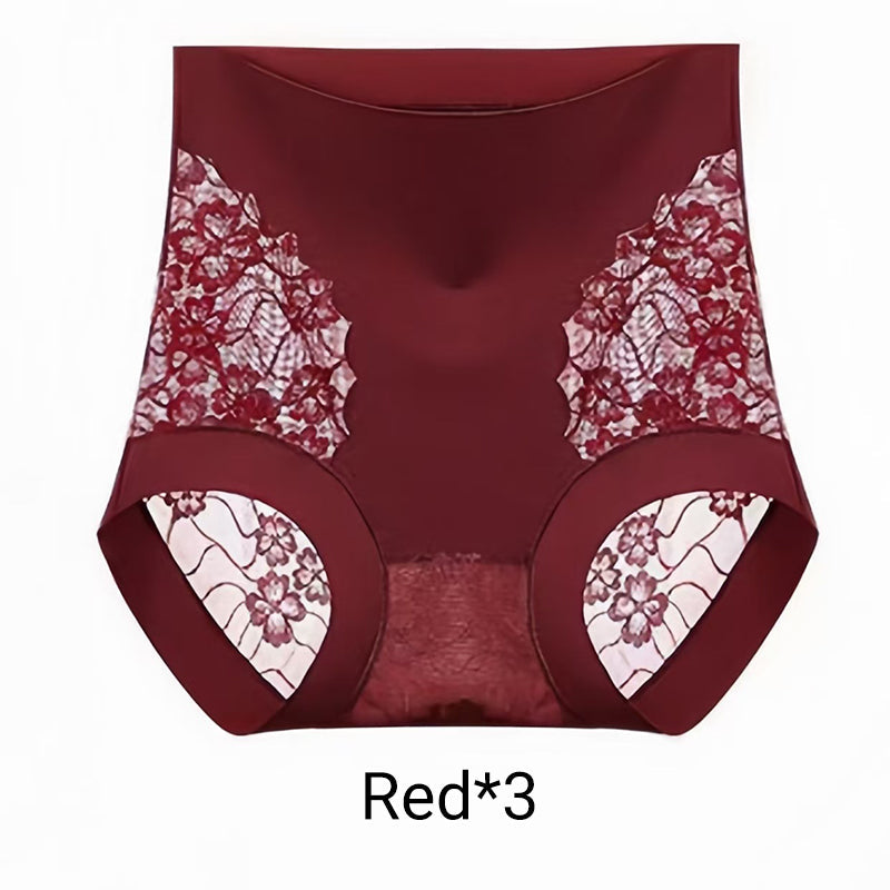 🔥2025 Hot Sale🔥Seamless High Waist Lace Panties for Women