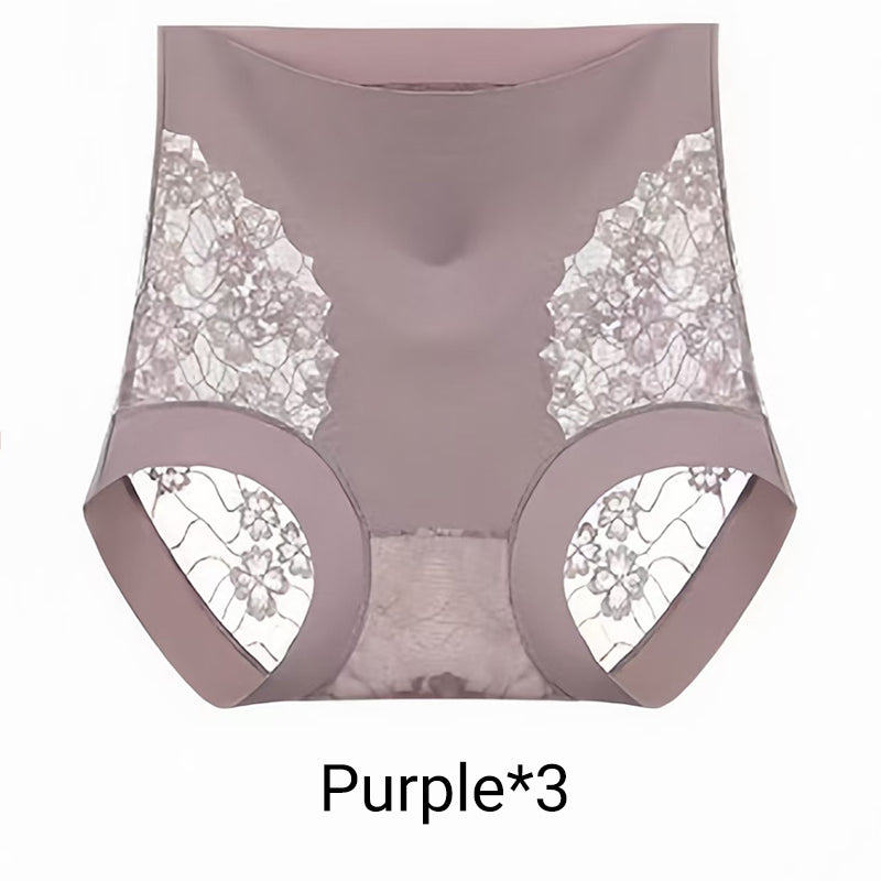 🔥2025 Hot Sale🔥Seamless High Waist Lace Panties for Women