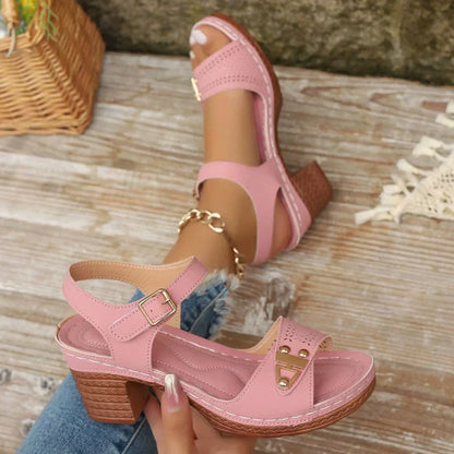 👡The Summer Hot Sale 50% OFF🥰Women's Chunky Heel Sandals