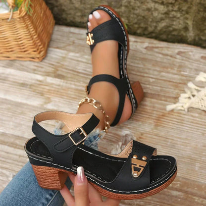 👡The Summer Hot Sale 50% OFF🥰Women's Chunky Heel Sandals