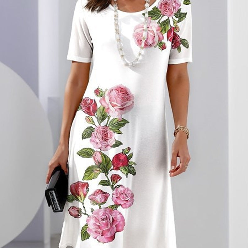 🌸Spring Specials💐 Rose Bloom Short Sleeve Dress
