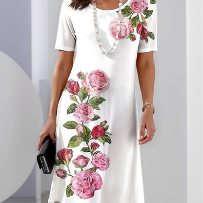 🌸Spring Specials💐 Rose Bloom Short Sleeve Dress