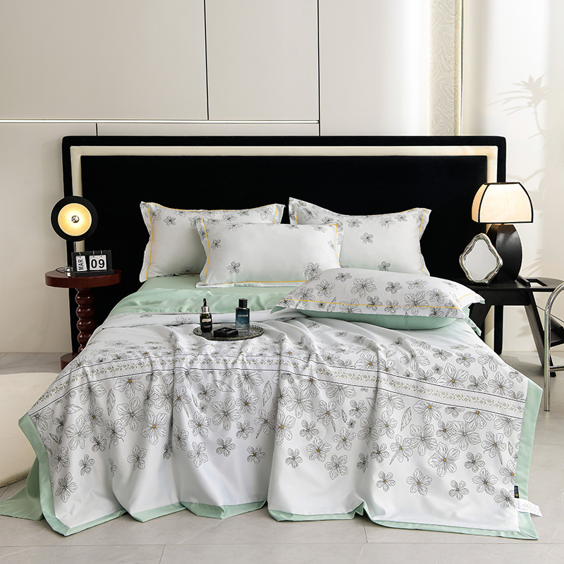 🔥Summer Limited Sale-50%Off🌸Cooling Breathable Floral Bed Sheet (4-Piece Set)