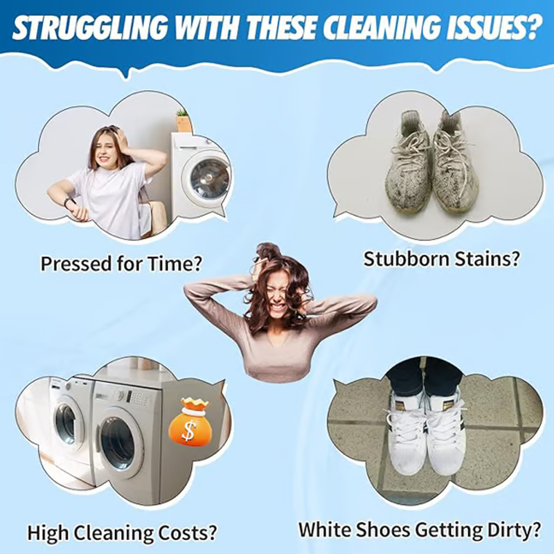 🏆Hot Sale 50% OFF⏳Universal Portable No-Rinse Foam Cleaner for Shoes