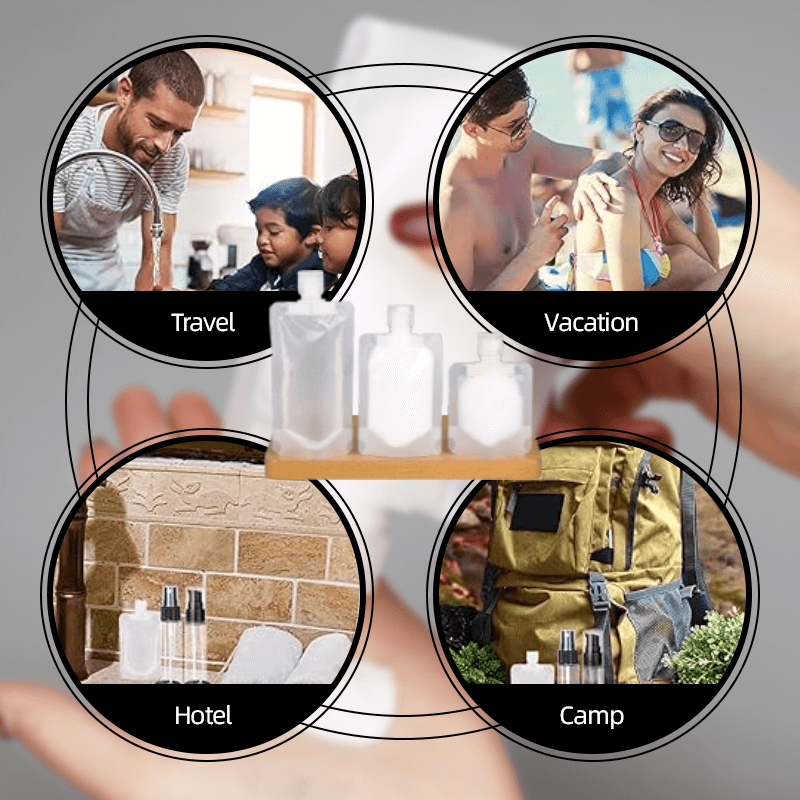 (🎁Get a £3 discount on your first purchase ) Portable Travel Fluid Makeup Packing Bag(10 Pcs）