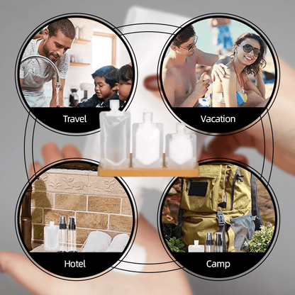 (🎁Get a £3 discount on your first purchase ) Portable Travel Fluid Makeup Packing Bag(10 Pcs）