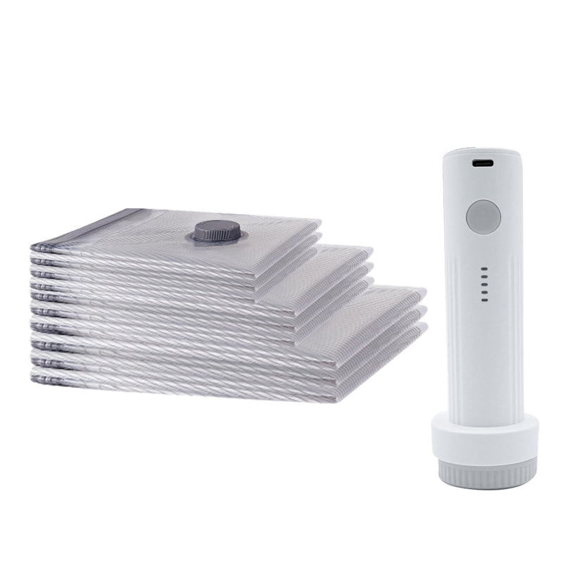 🔥 LAST DAY PROMOTION - 50%OFF 🔥Travel Vacuum Compression Storage Bags with USB - Rechargeable Electric Pump - Ultra - Compact, Lightweight Space - Savers for Clothing & Travel Essentials.