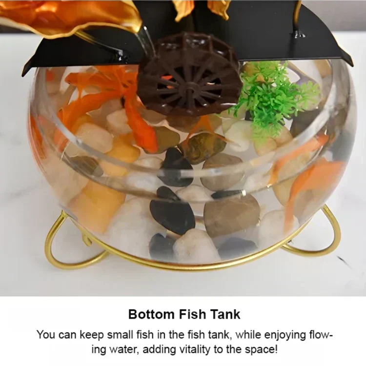 🔥2025 Hot sale 🔥Creative luxury ornament in the shape of an aquarium with lotus