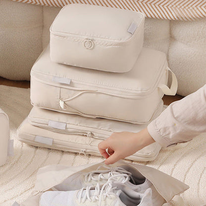 🧳 60% OFF FLASH SALE ! ⚡ 6PCS Compression Packing Cubes For Travel – Space-Saving Compression, Multi-Size Classification, Water-Resistant & Durable ✈️