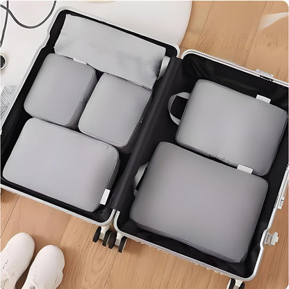 🧳 60% OFF FLASH SALE ! ⚡ 6PCS Compression Packing Cubes For Travel – Space-Saving Compression, Multi-Size Classification, Water-Resistant & Durable ✈️