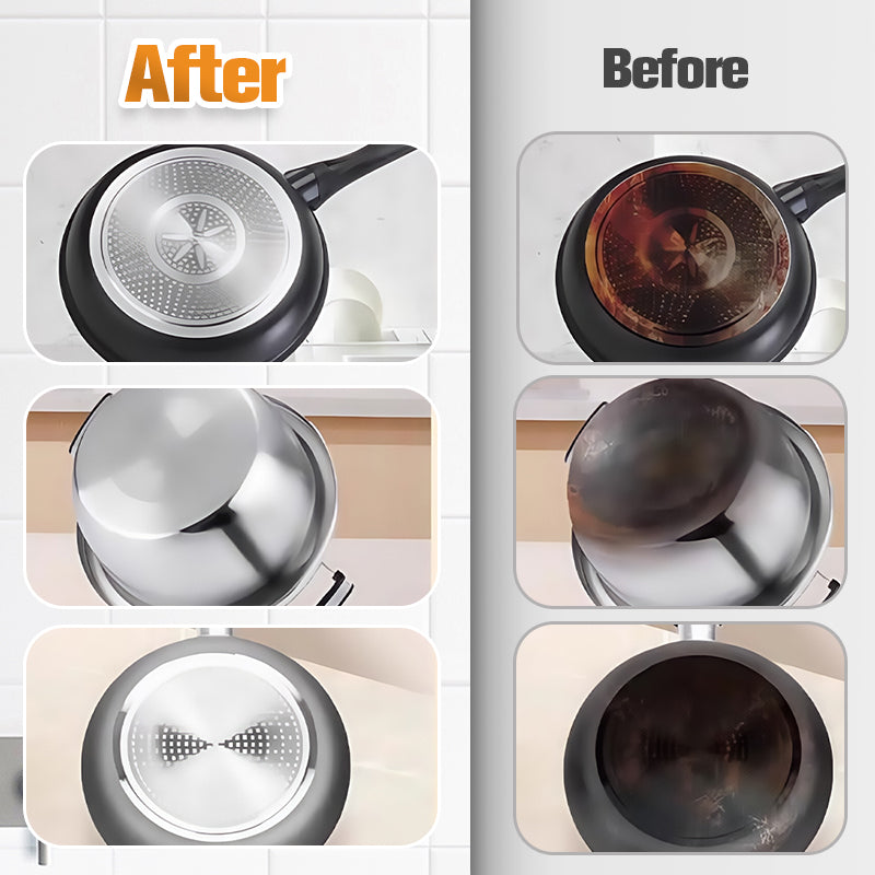 🧽 HOT SALE - BUY 2 GET 1 FREE! ✨ Powerful Burnt Residue Remover Paste for Cookware - Non-Toxic Formula with Micro-Polish for Pots, Pans & Grills 🔥🍳