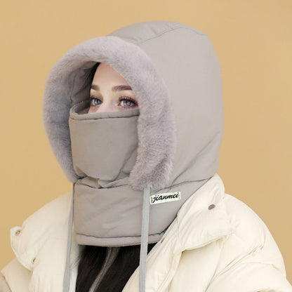 🍂Autumn Promotion 50%💕Plush-lined Thickened Thermal Hat with Face Mask for Men and Women
