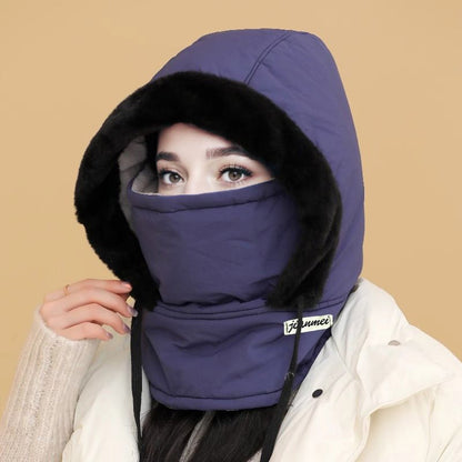 🍂Autumn Promotion 50%💕Plush-lined Thickened Thermal Hat with Face Mask for Men and Women