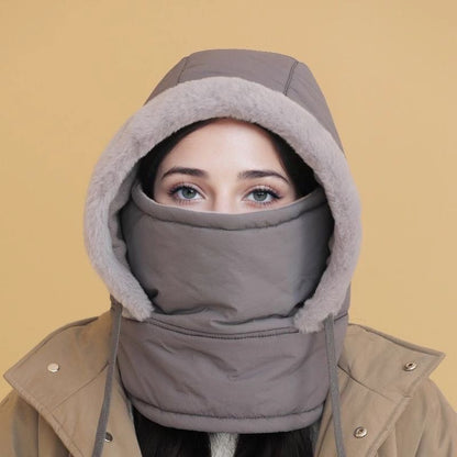 🍂Autumn Promotion 50%💕Plush-lined Thickened Thermal Hat with Face Mask for Men and Women