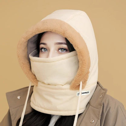 🍂Autumn Promotion 50%💕Plush-lined Thickened Thermal Hat with Face Mask for Men and Women