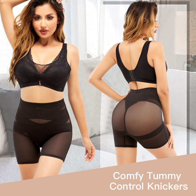 High-waisted shapewear shorts for a lifted buttocks look