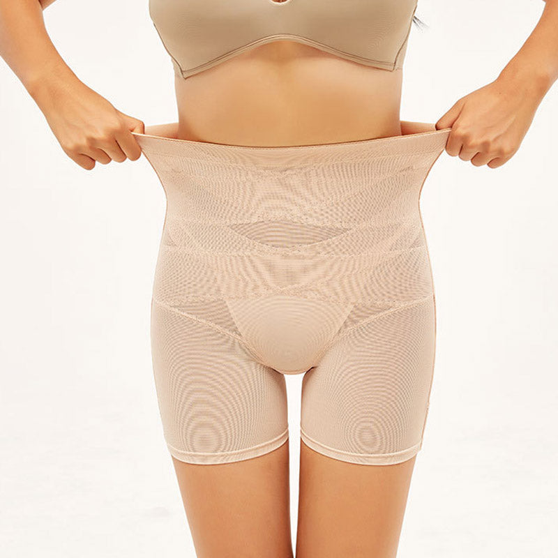 High-waisted shapewear shorts for a lifted buttocks look