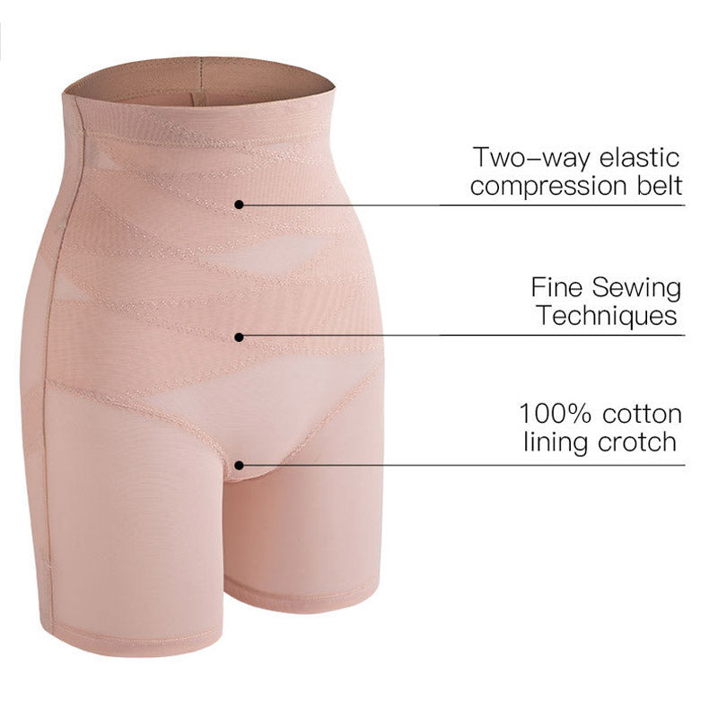High-waisted shapewear shorts for a lifted buttocks look