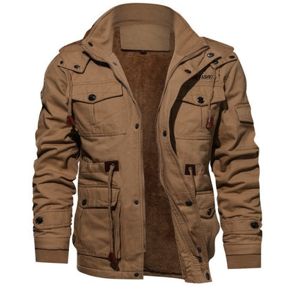 ⏰Limited Time Sale 50% OFF🔥Men's Winter Drawstring Cotton Military Driver Jacket - Comfort and Style Combined