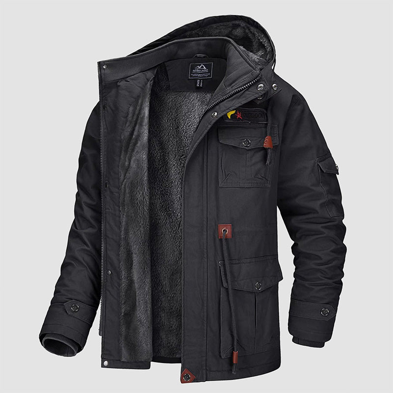 ⏰Limited Time Sale 50% OFF🔥Men's Winter Drawstring Cotton Military Driver Jacket - Comfort and Style Combined