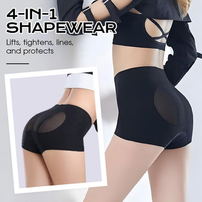 High-waisted corrective shorts for a lifted bottom look