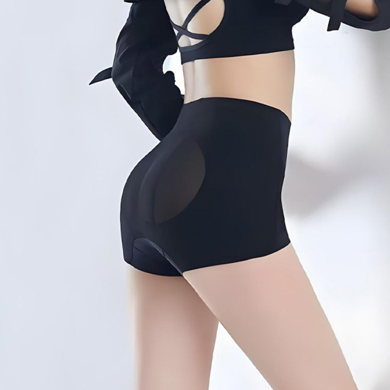 High-waisted corrective shorts for a lifted bottom look