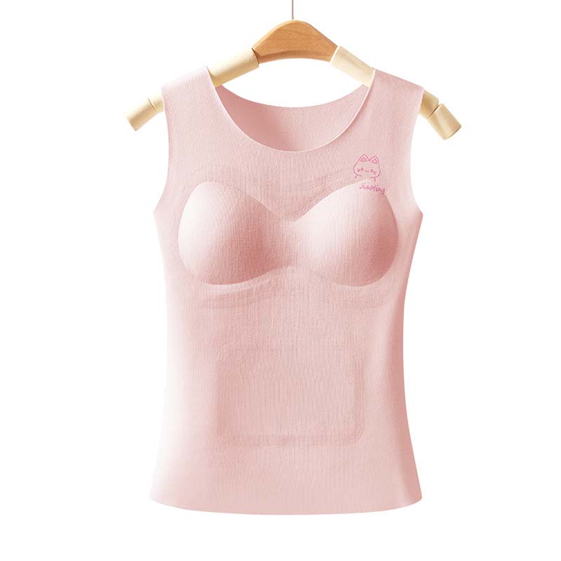 Skin-Friendly & Breathable Thermal Vest with Built-In Pads