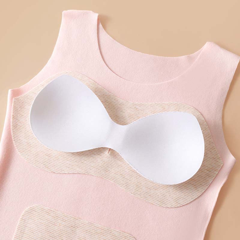 Skin-Friendly & Breathable Thermal Vest with Built-In Pads