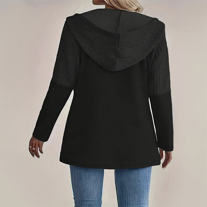 💖LAST DAY PROMOTION - 50%OFF 💖 Women’s Trendy Hooded Long Sleeve Zip-Up Jacket