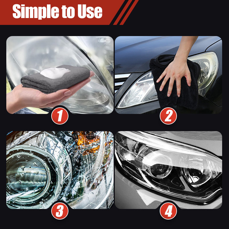 🔥LAST DAY SALE 50% OFF🔥 180ml Professional Car Headlight Restorer with Sponge