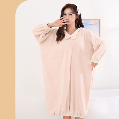 Unisex Ultra-Absorbent & Quick-Dry Hooded Bathrobe