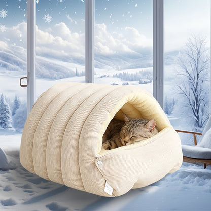 🔥Limited stock available 50% OFF🔥🐈Removable and Washable Winter Closed-off Pet Bed💝