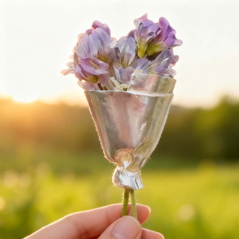 Wearable Flower Brooch Pin