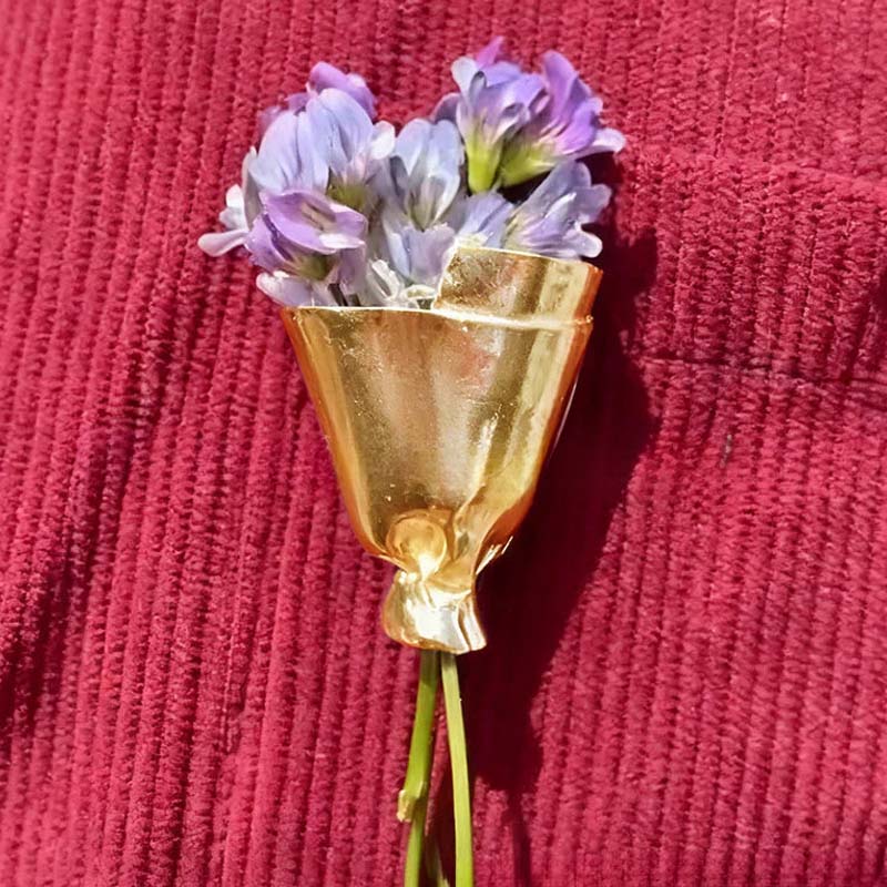 Wearable Flower Brooch Pin