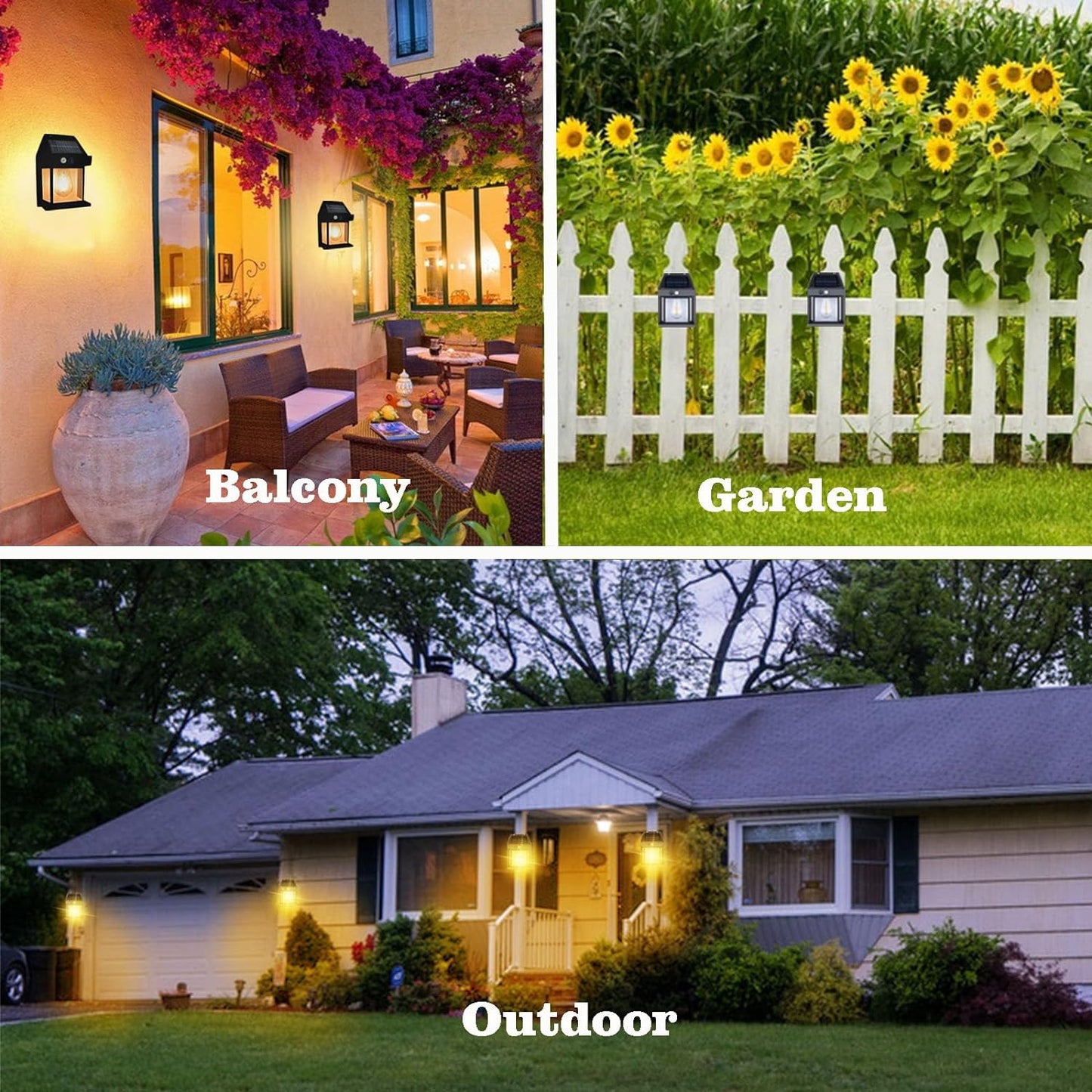 New solar wall lamp for outdoor use