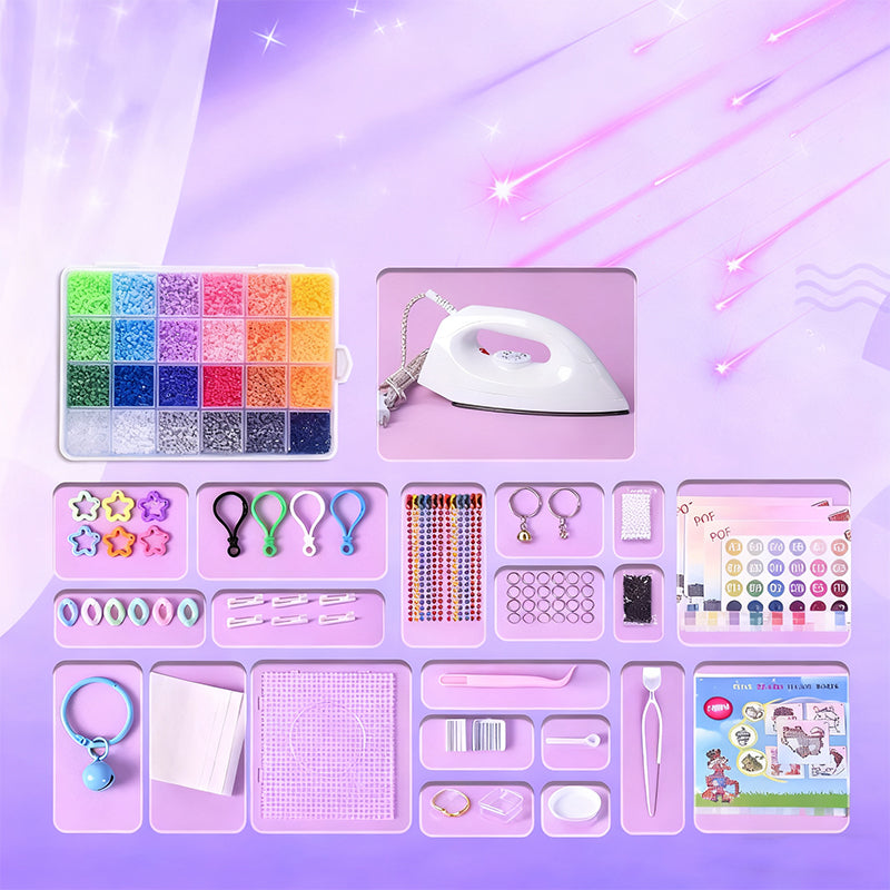 🎨Christmas Gift 49% OFF! 🎁 COMPLETE CRAFT KIT - 96 Colors with Storage Case, Perfect for Kids' Art Projects and Creative Development, Ideal Christmas Gift 👧✂️