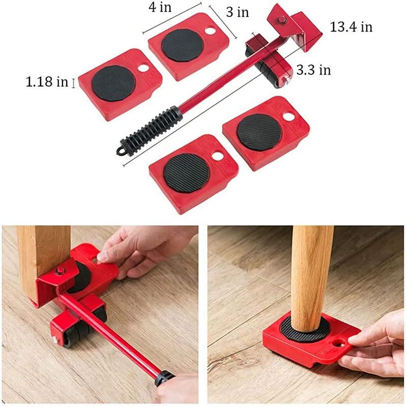 🏠🔧 Meubelliftglijder Meubelverplaatsingsapparaat – 150kg Draagvermogen, Stille Wielen & Vloerbescherming (Verhuizen & Schoonmaken Must-Have!)