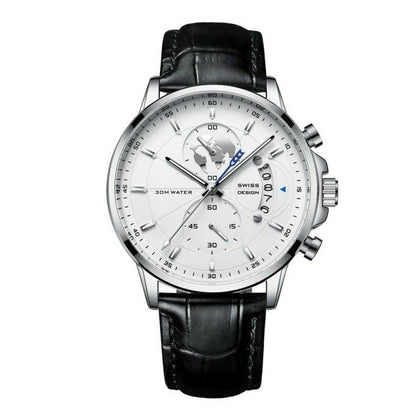 💥Christmas Eve Sale: 50% OFF🌍Men's watch with globe motif in maritime style