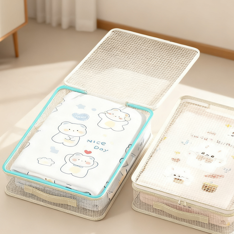 👗✨ See-Through Closet Organizer Storage Bags – Clear View & Dust-Proof, Perfect for Clothes/Bedding!