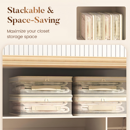 👗✨ See-Through Closet Organizer Storage Bags – Clear View & Dust-Proof, Perfect for Clothes/Bedding!