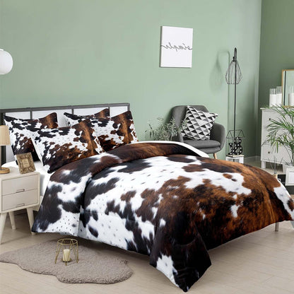 📢📢49% OFF !!🎅Cow Print Duvet Cover Set