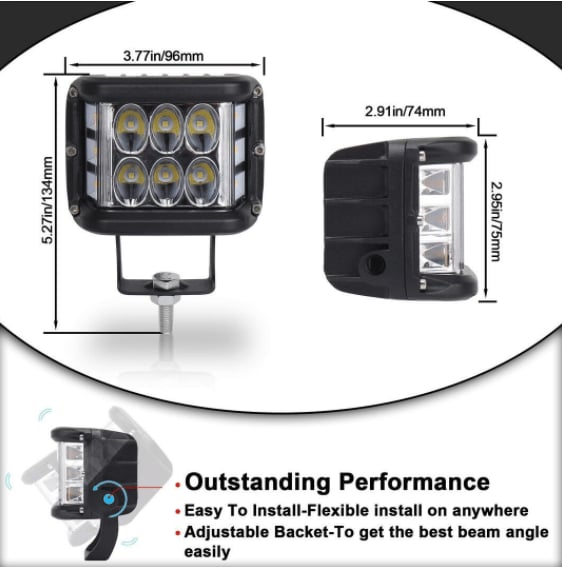 🖤Black Friday topper!✨ Auto Dubbele Zijkant LED Waarschuwingslichten – Tweekleurig, Superfel & Veilig (Universeel Voor Auto’s, Vrachtwagens, Motorfietsen & Meer!)