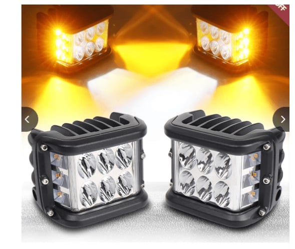🖤Black Friday topper!✨ Auto Dubbele Zijkant LED Waarschuwingslichten – Tweekleurig, Superfel & Veilig (Universeel Voor Auto’s, Vrachtwagens, Motorfietsen & Meer!)